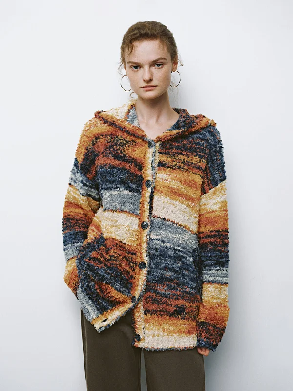 Button Up Knitted Cardigans Layered Multi-layer Single Layer