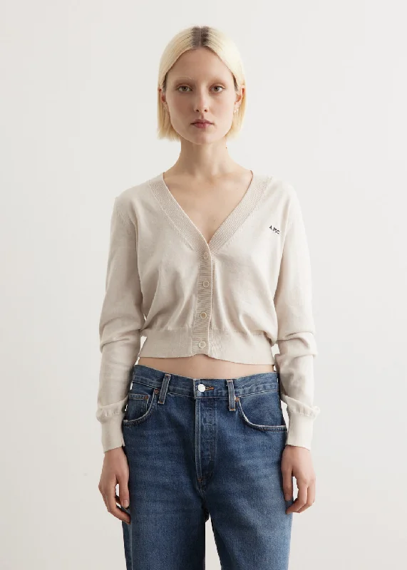 Berenice Cardigan Zippered Buttoned Snapped