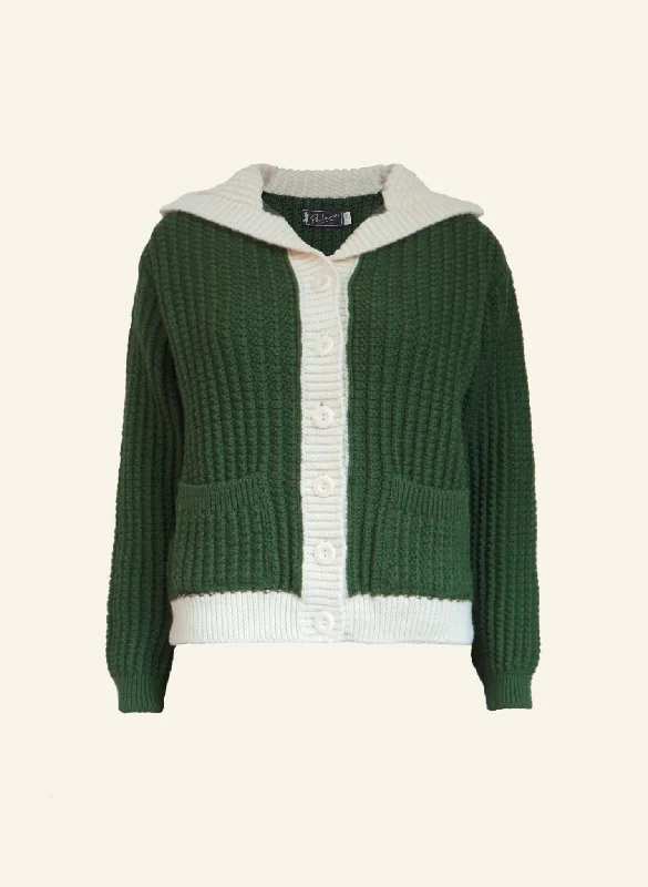 Heritage - 100% British Wool Cardigan - Corvette Green Cardigan Machine Wash Dry Clean Hand Wash Heritage - 100% British Wool Cardigan - Corvette Green Cardigan Machine Wash Dry Clean Hand Wash