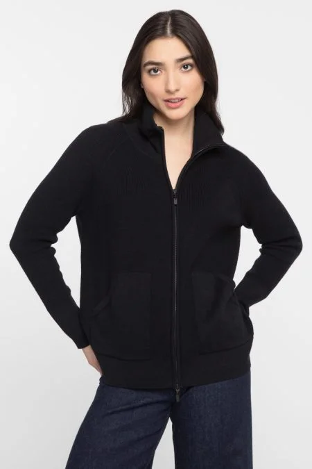 Kinross Cashmere Thermal Zip Mock Cardigan Lace Blend Ribbed Blend Corduroy Blend