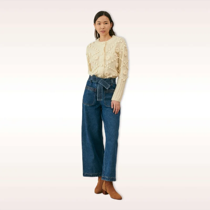 Louise Misha Sandy Cardigan Cream Stylish Fashionable Trendy