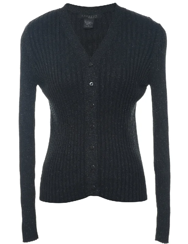 Lurex Thread Pattern Cardigan - M Jersey Fabric Tulle Fabric Batik Fabric