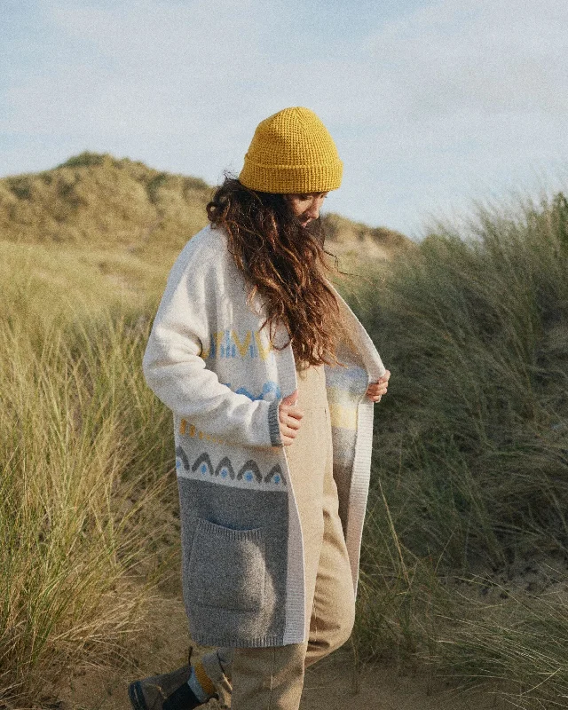 Nettle Recycled Knitted Cardigan - Birch Stylish Fashionable Trendy