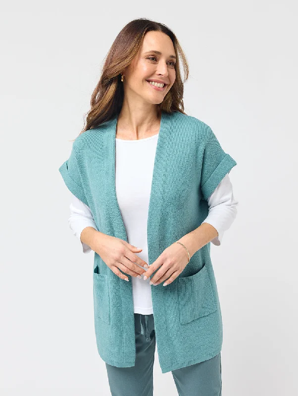 Nicoline Short Sleeve Knit Cardigan Sequined Glittery Shiny
